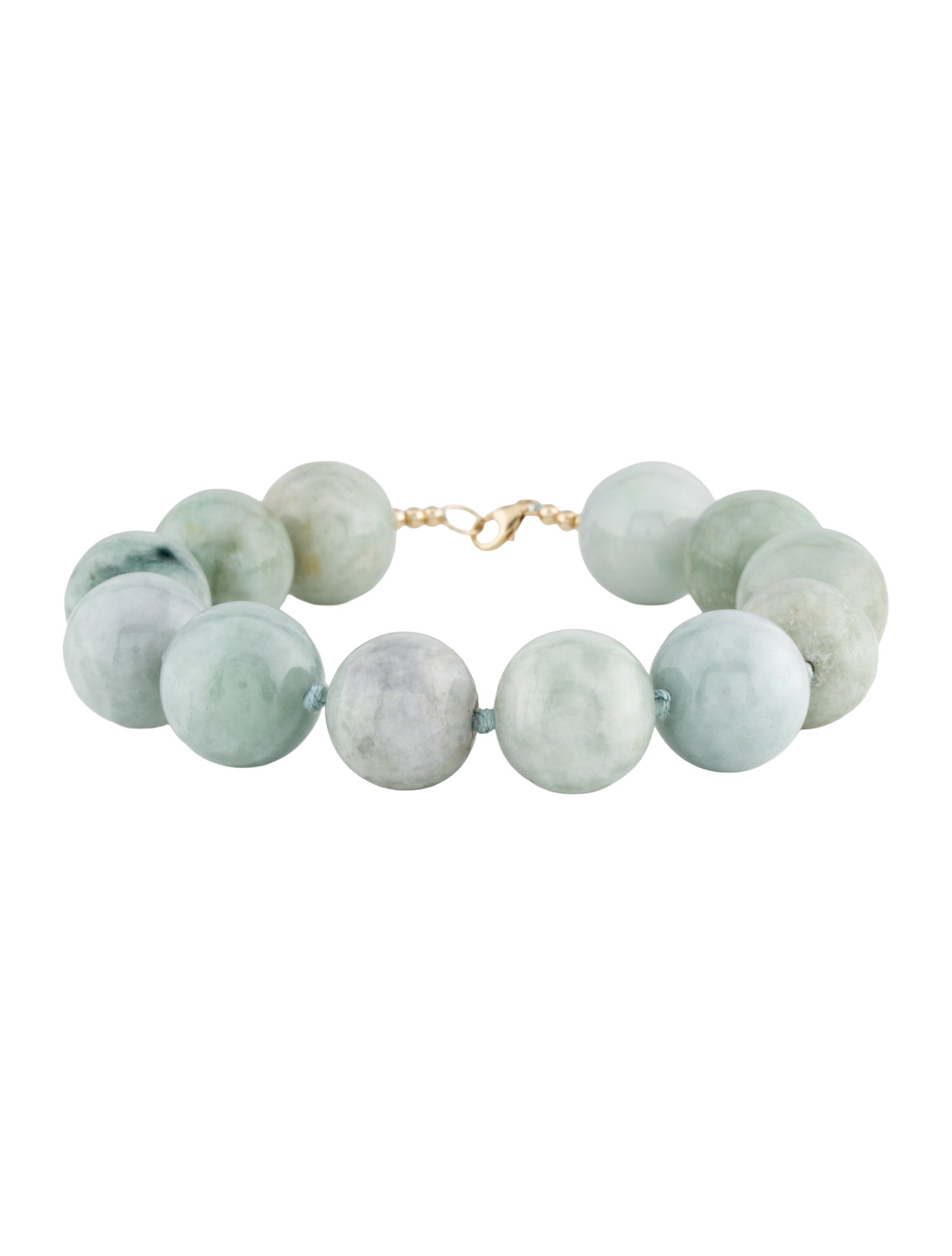 Bracelet 14K Jadeite Bead Bracelet
