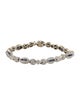 Bracelet 18K Diamond & Sapphire Line Bracelet