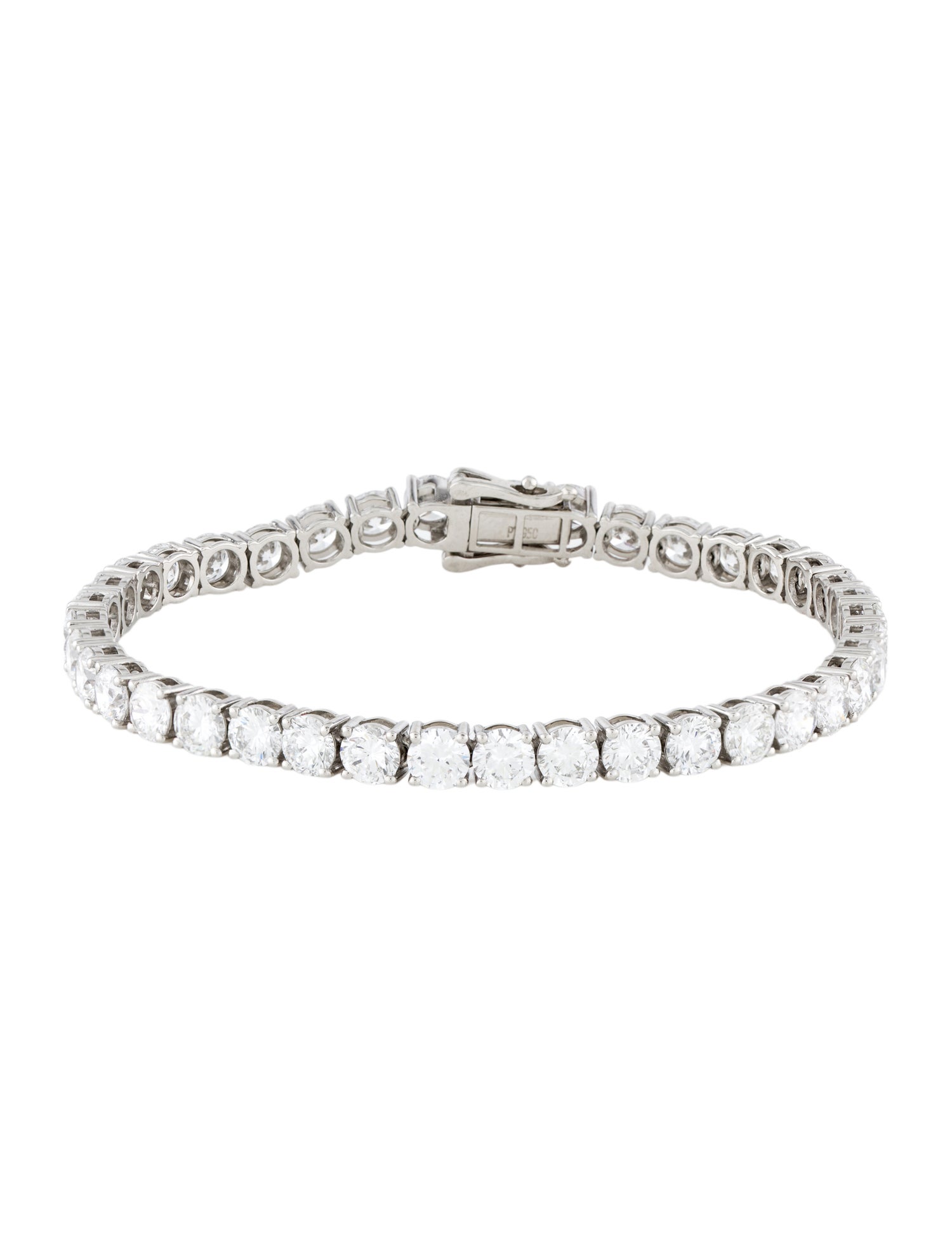 Bracelet Platinum Lab-Grown 12.36ctw Diamond Tennis Bracelet