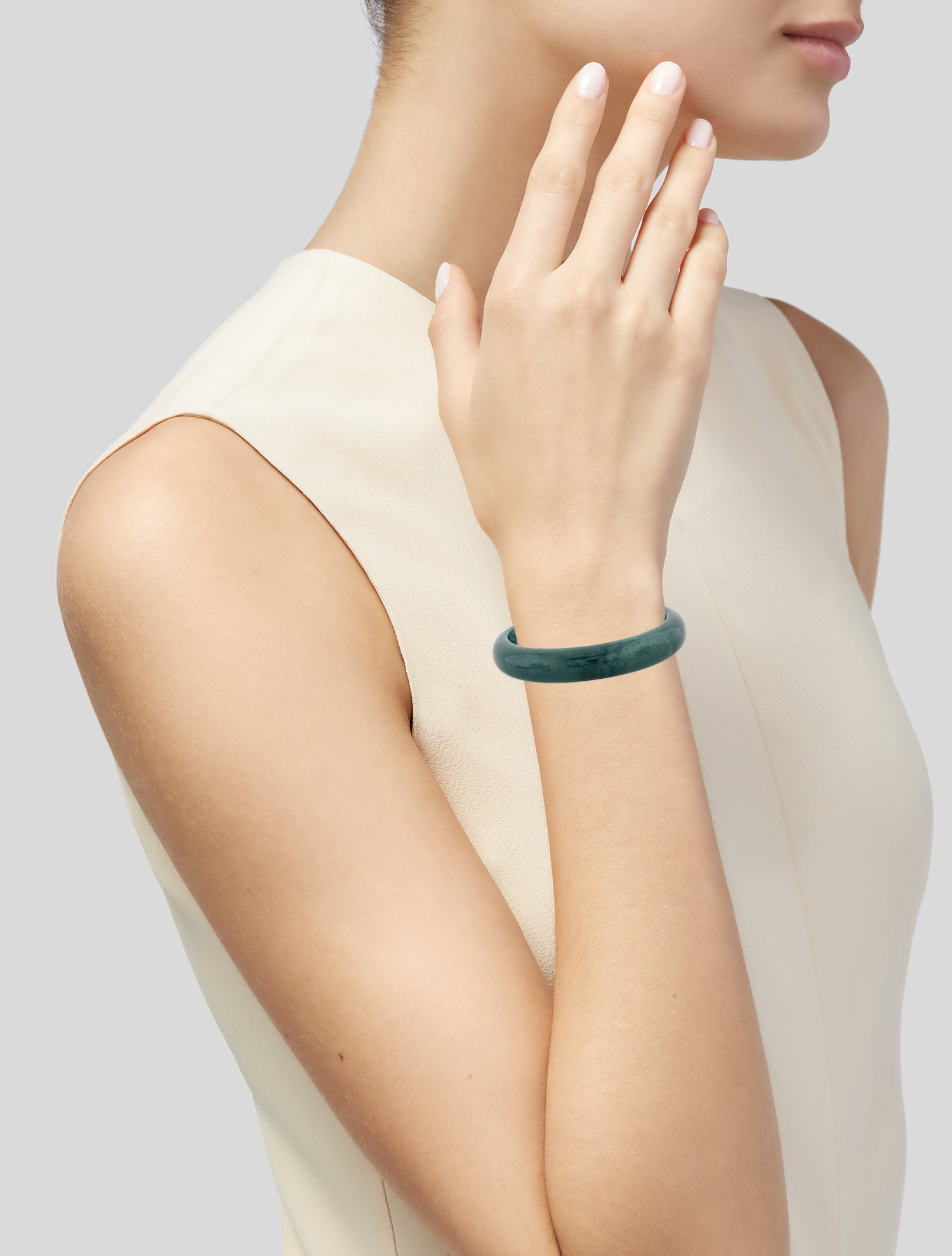 Bracelet Jadeite Slip-On Bracelet