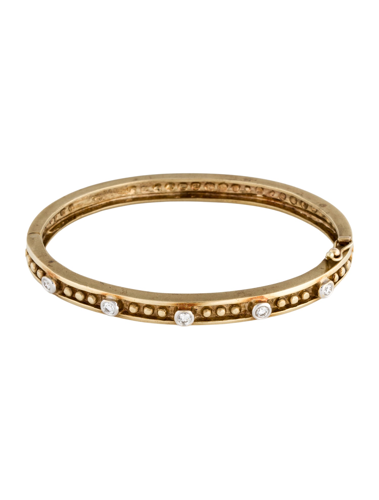 Bracelet 14K Diamond Bangle Bracelet