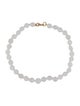 Bracelet 14K Quartzite Bead Bracelet