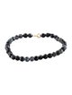 Bracelet 14K Snowflake Obsidian Bead Bracelet