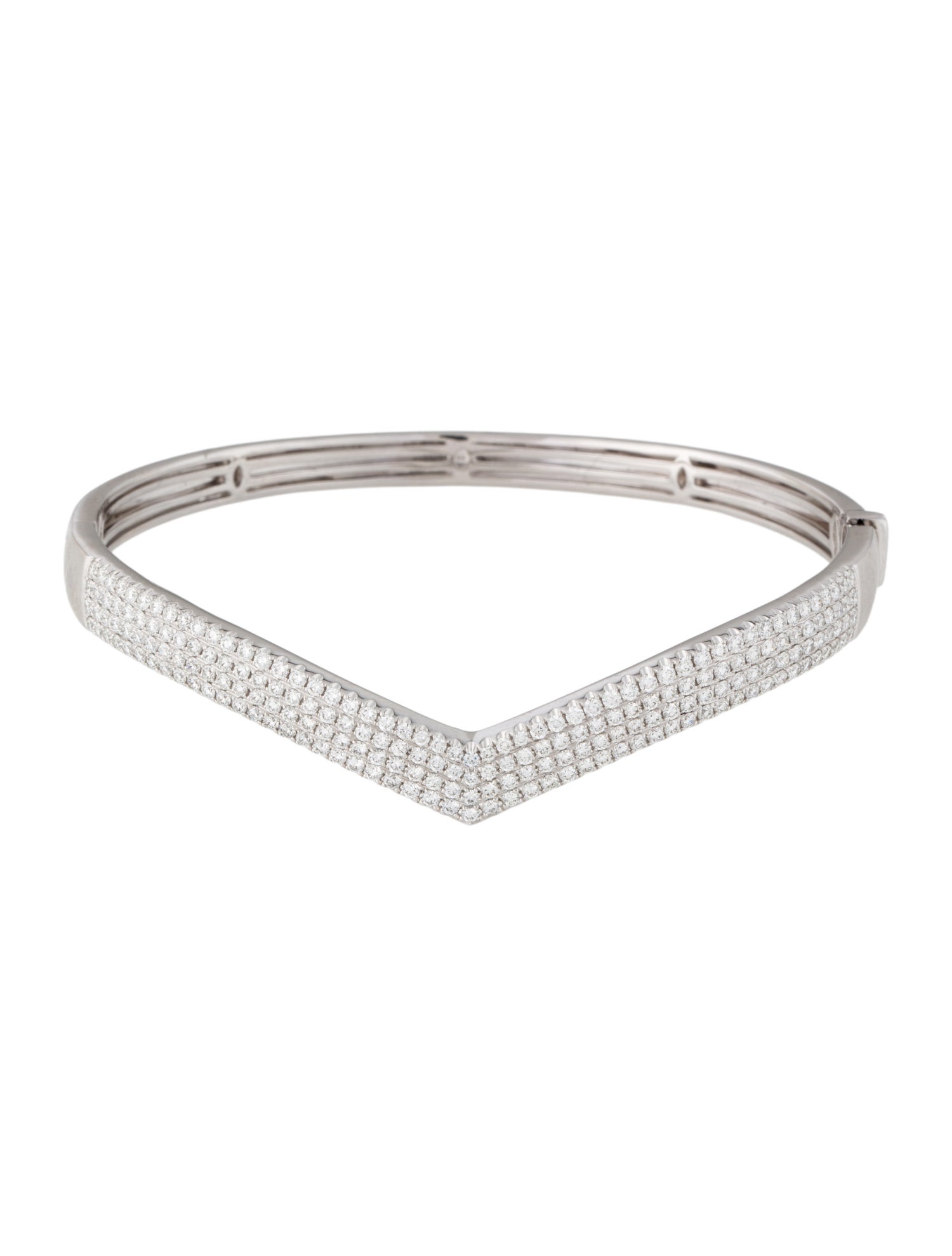 Bracelet 14K 2.04ctw Diamond Hinged Bangle