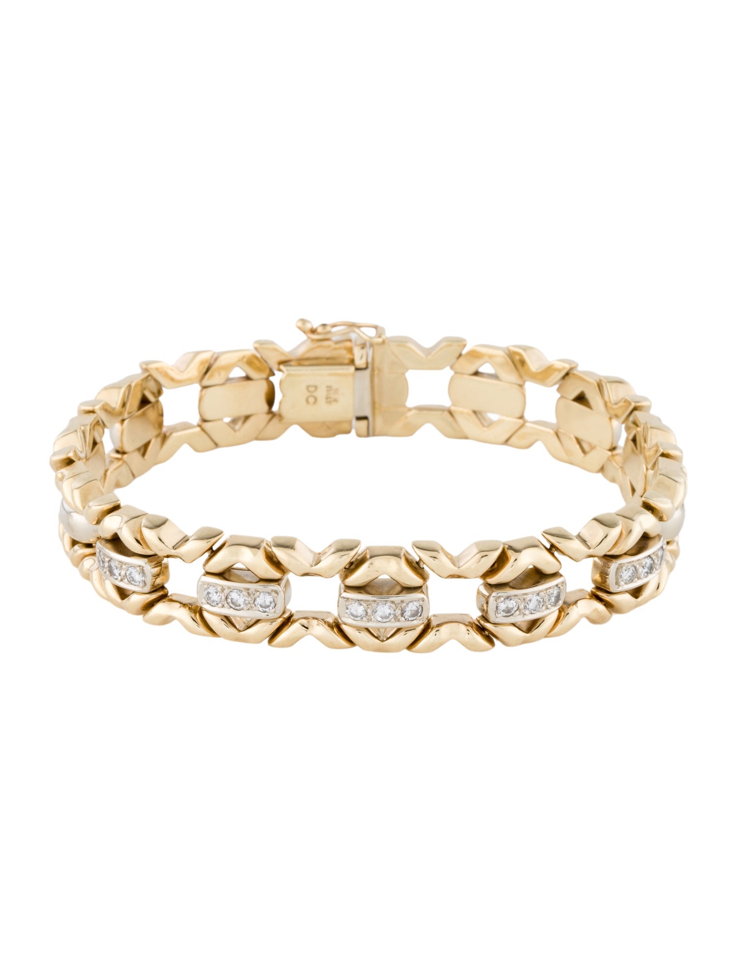 Bracelet 14K Diamond Link Bracelet