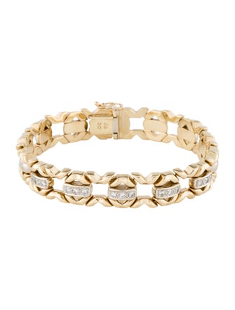 Bracelet 14K Diamond Link Bracelet