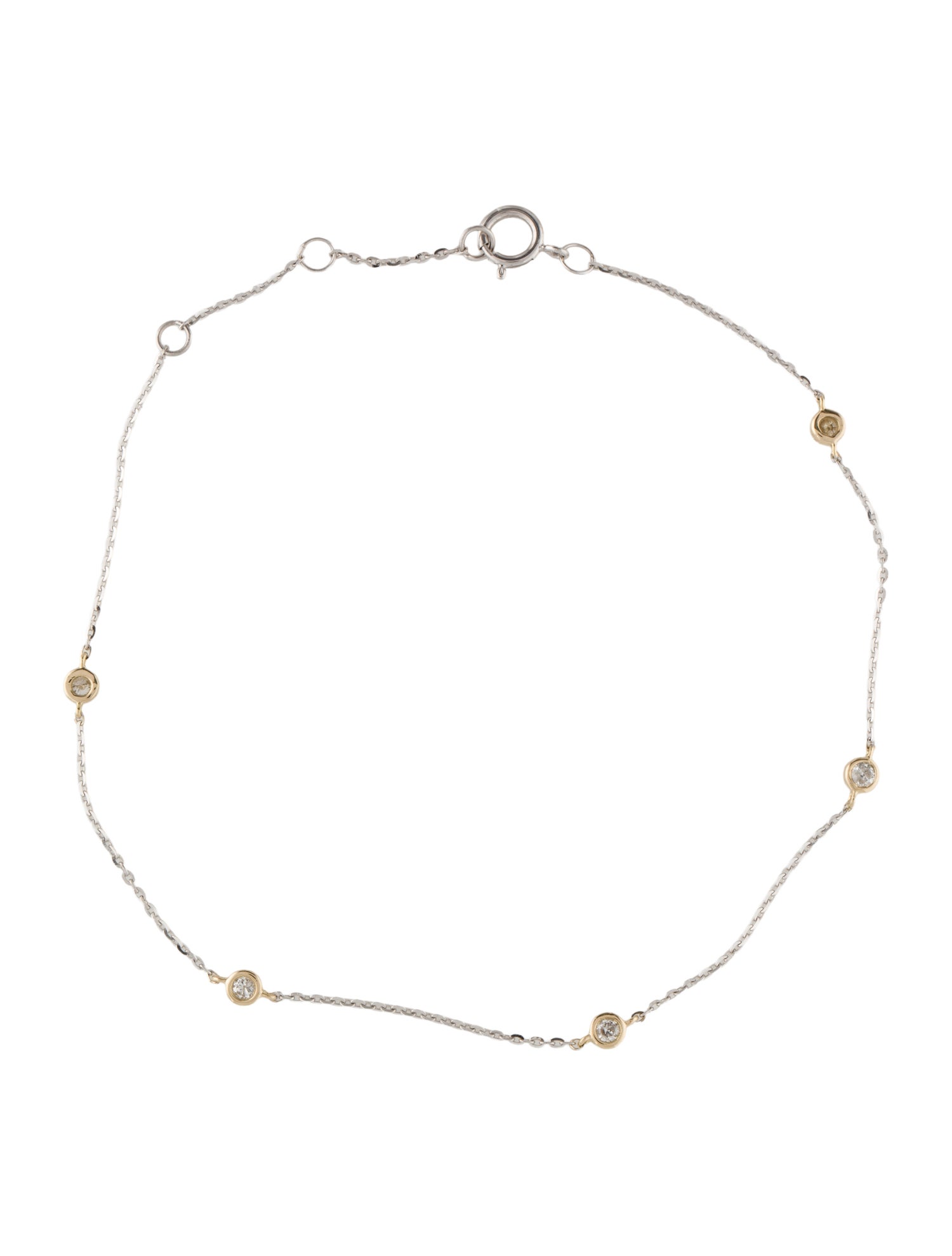 Bracelet 14K Diamond Station Bracelet