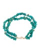 Bracelet 14K Turquoise Beaded Multistrand Bracelet