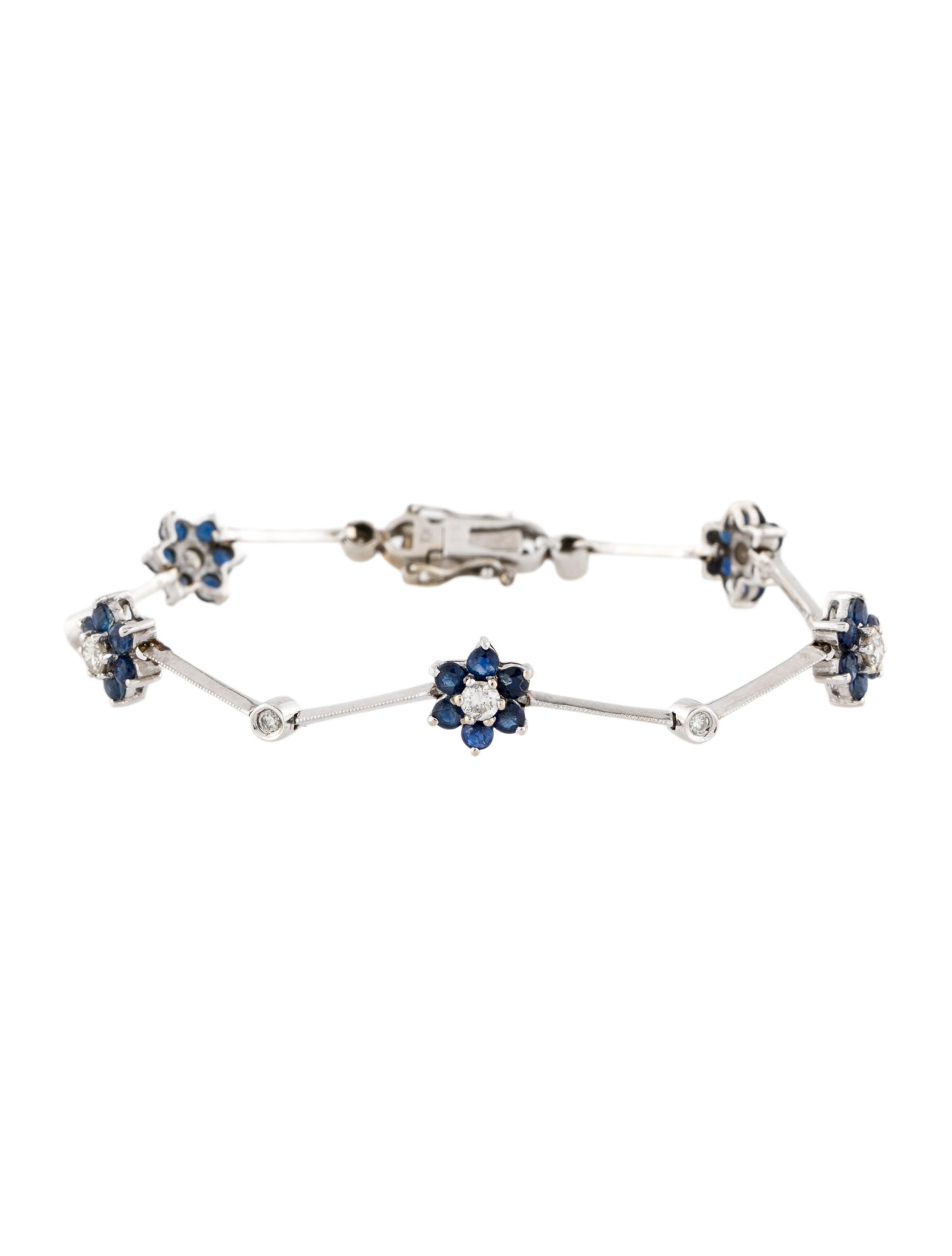 Bracelet 18K Sapphire & Diamond Station