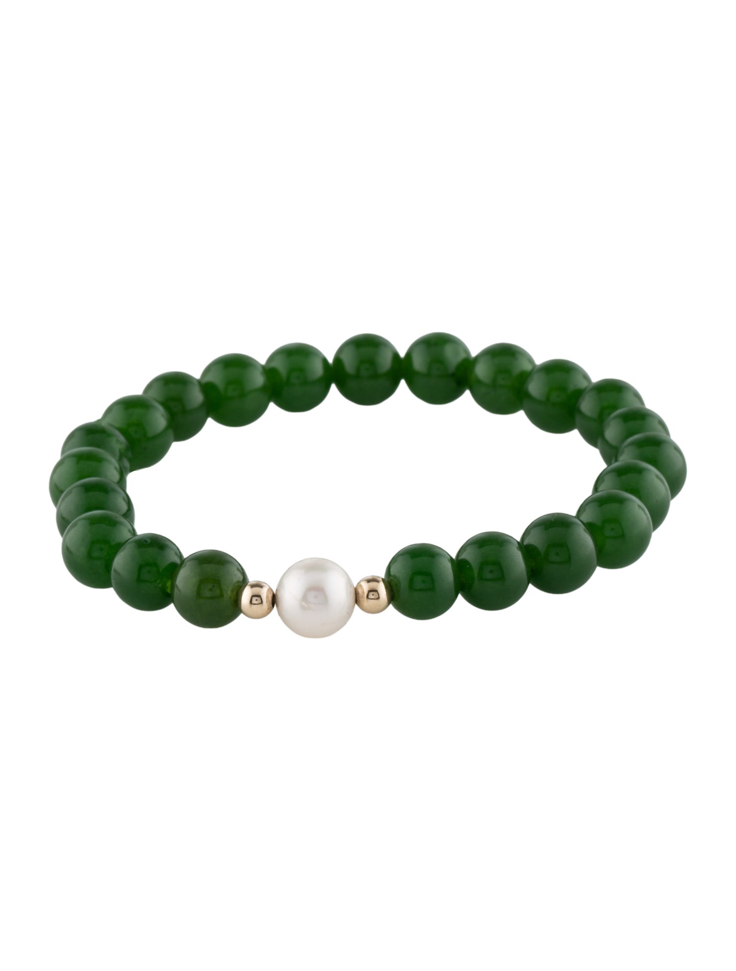 Bracelet 14K Pearl & Dyed Quartzite Bead Bracelet