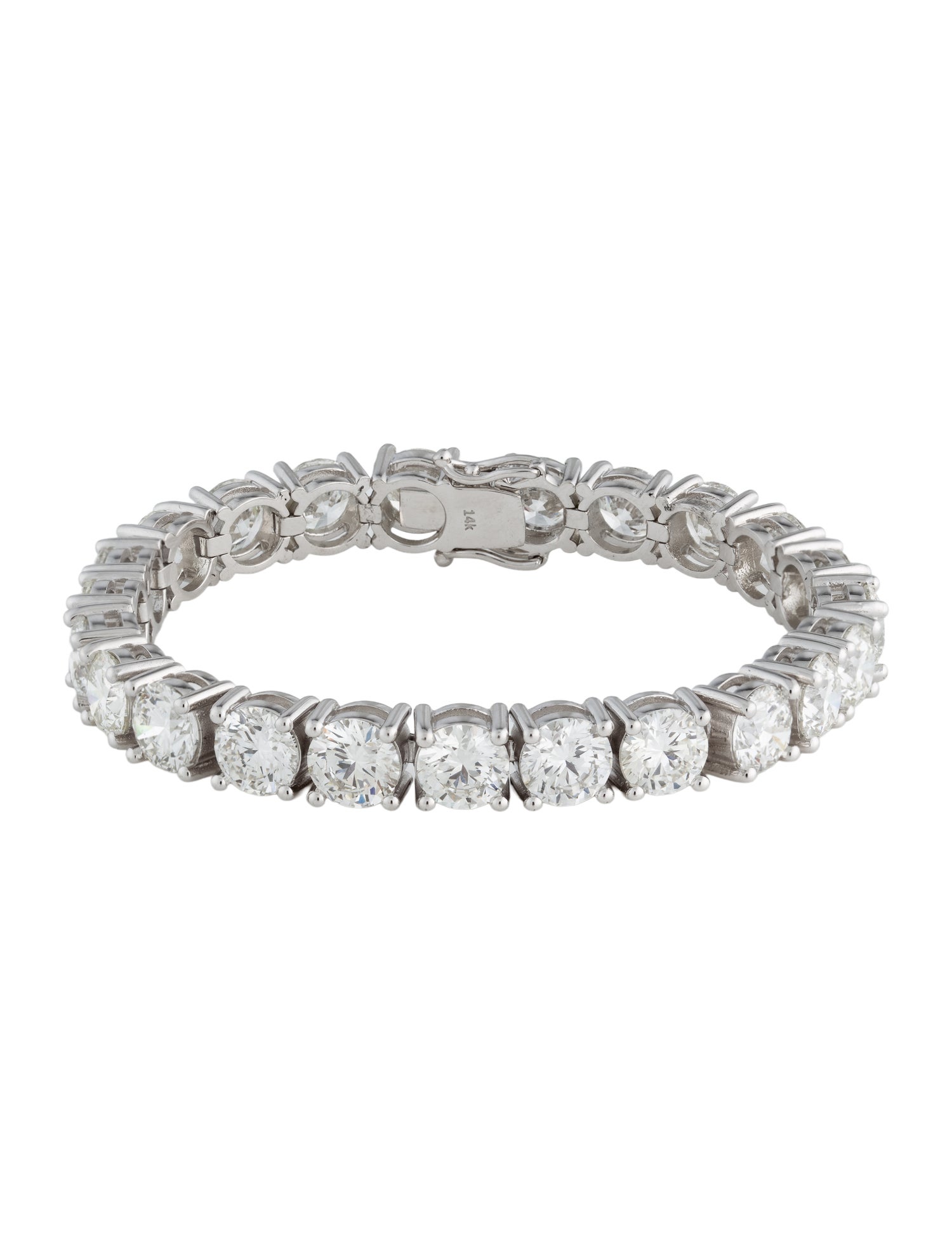 Bracelet 14K 33.00ctw Lab-Grown Diamond Link Bracelet