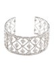 Bracelet 18K 3.40ctw Diamond Lattice Cuff