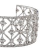 Bracelet 18K 3.40ctw Diamond Lattice Cuff