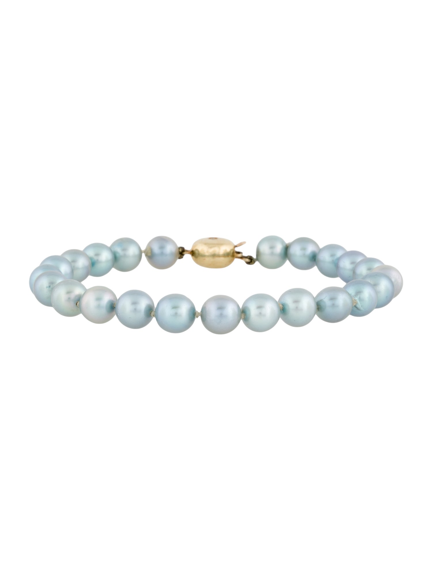 Bracelet 14K Diamond & Pearl Beaded