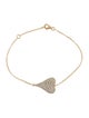Bracelet 18K Diamond Heart Bracelet