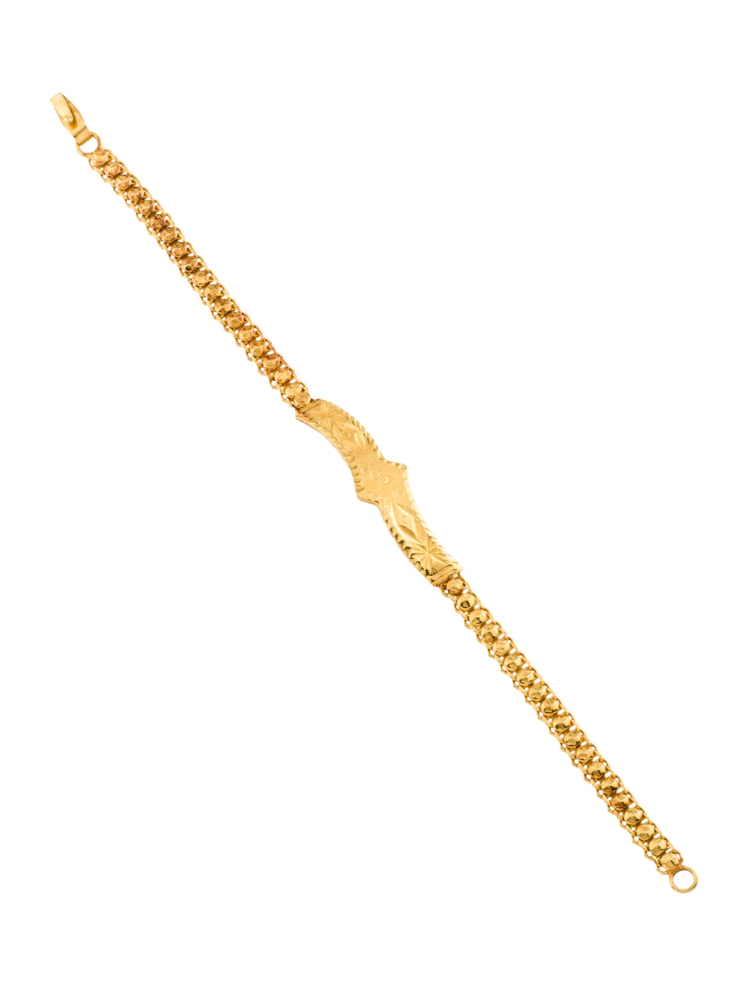 Bracelet 24K Etched Station