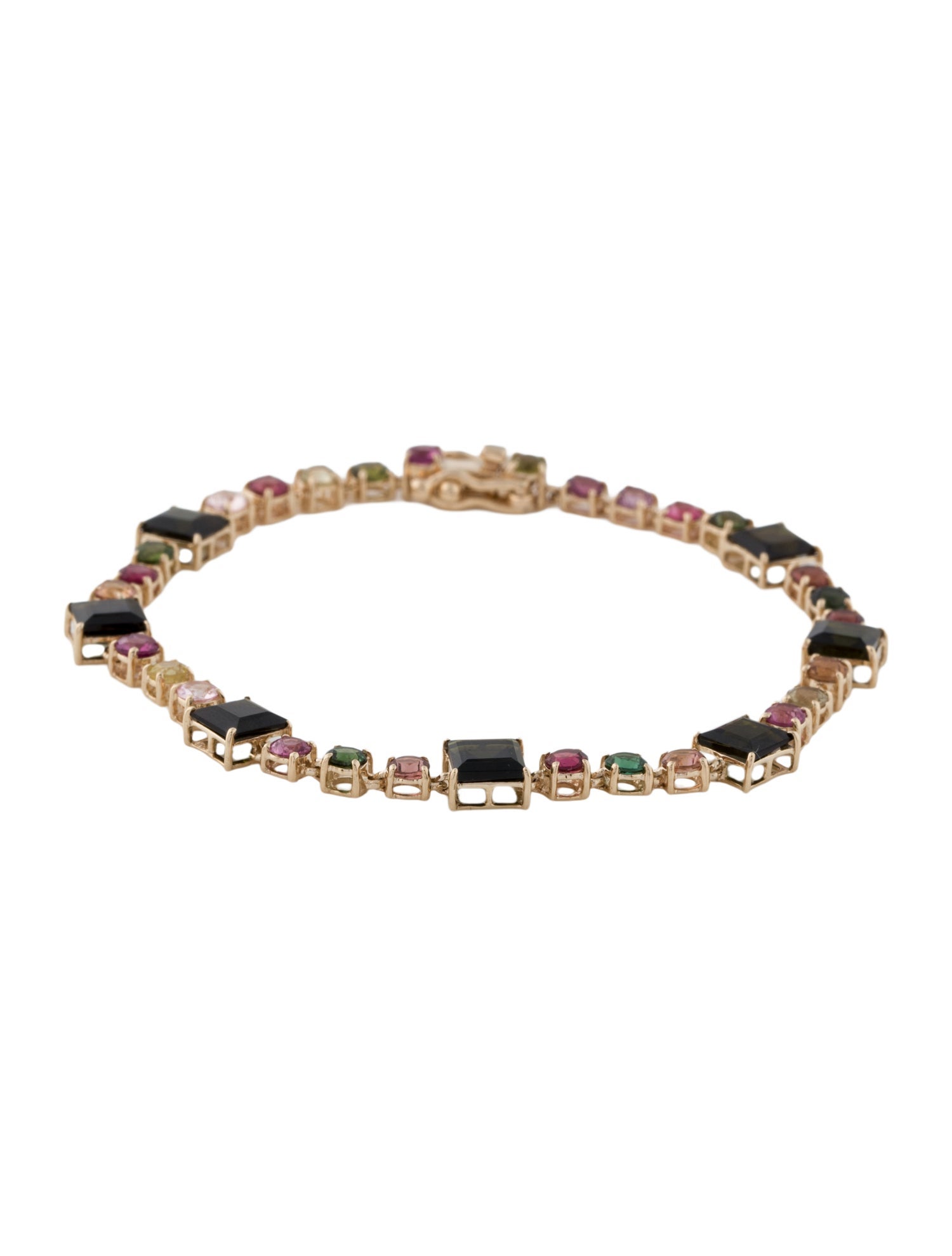 Bracelet 14K Tourmaline Station