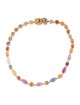 Bracelet 14K 3.58ctw Sapphire Multi-Color Link Bracelet