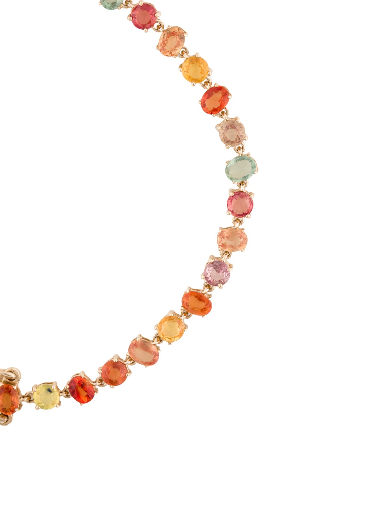 Bracelet 14K Sapphire & Ruby Tennis Bracelet