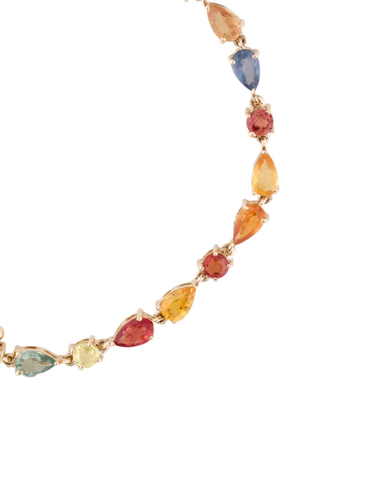 Bracelet 14K 5.92ctw Sapphire Link Bracelet