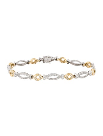Bracelet 14K 1.04ctw Diamond Link Bracelet