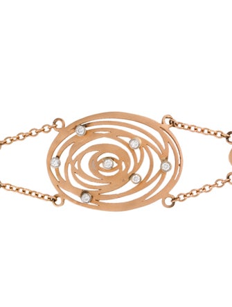 Bracelet 18K Diamond Station Link Bracelet