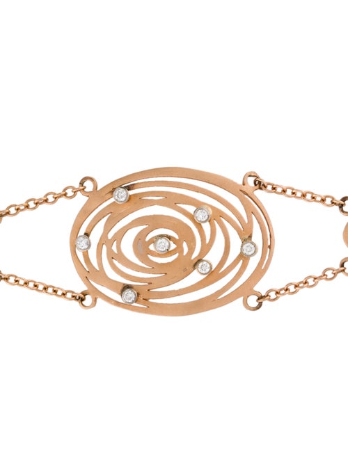 Bracelet 18K Diamond Station Link Bracelet