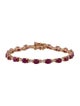 Bracelet 14K 9.50ctw Ruby & Diamond Link Bracelet