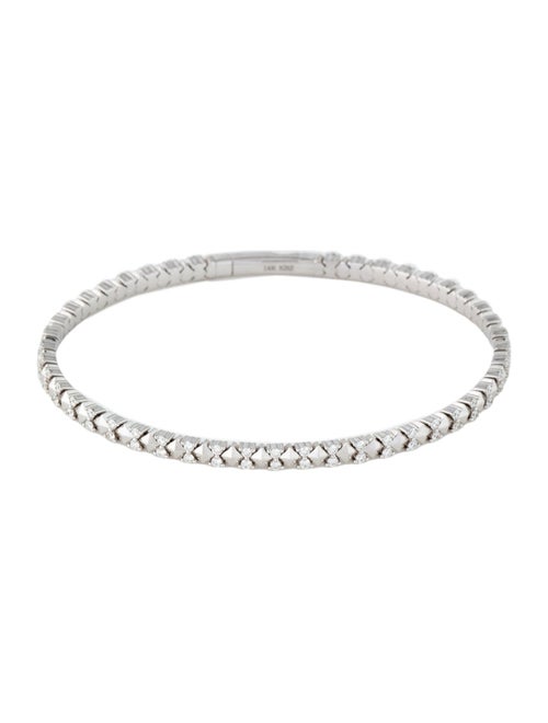 Bracelet 14K Diamond Studded Flex Bangle