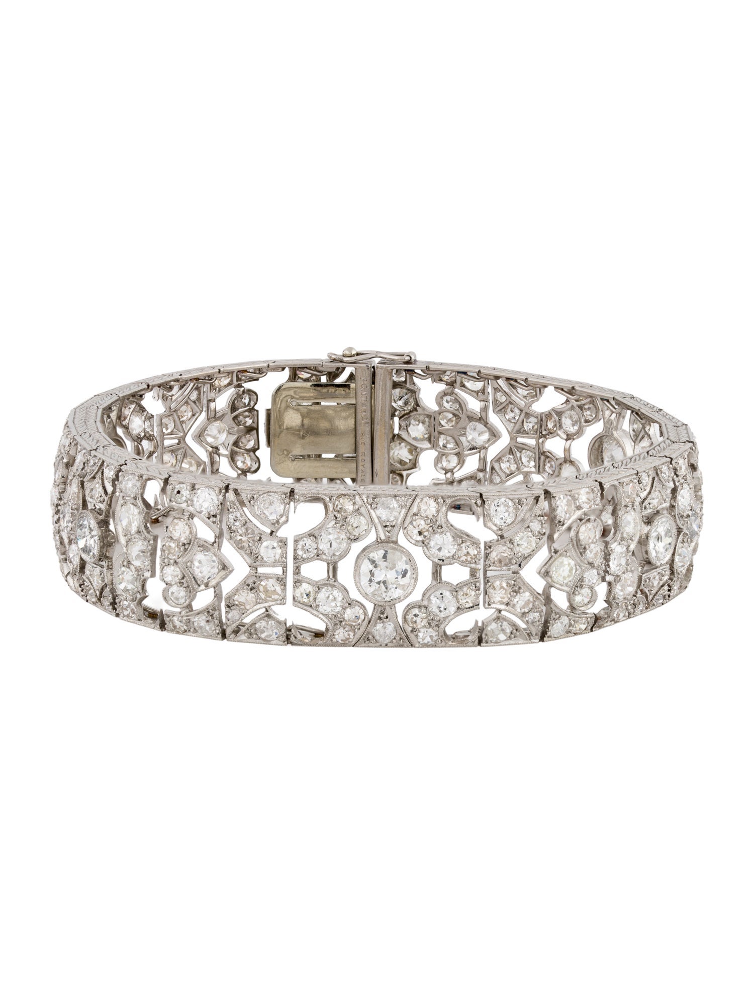 Bracelet Fontana Rue Royale Platinum 12.56ctw Diamond Link Bracelet