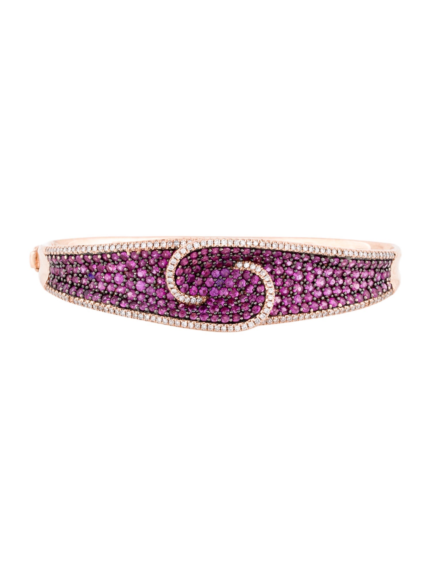 Bracelet 14K 3.85ctw Ruby & Diamond Bangle