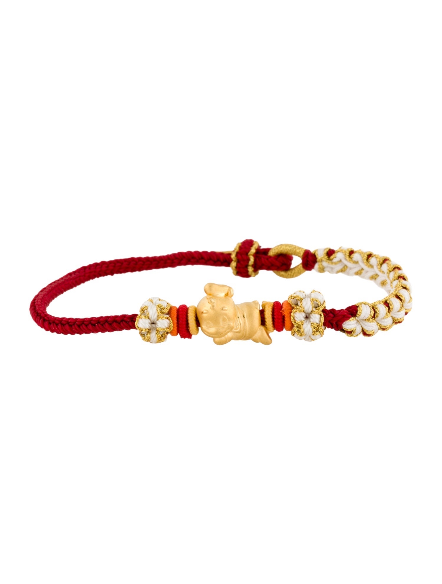 Bracelet 24K Duck Charm Cord Wrap