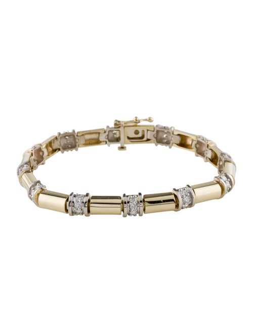 Bracelet 14K 1.85ctw Diamond Station Link Bracelet
