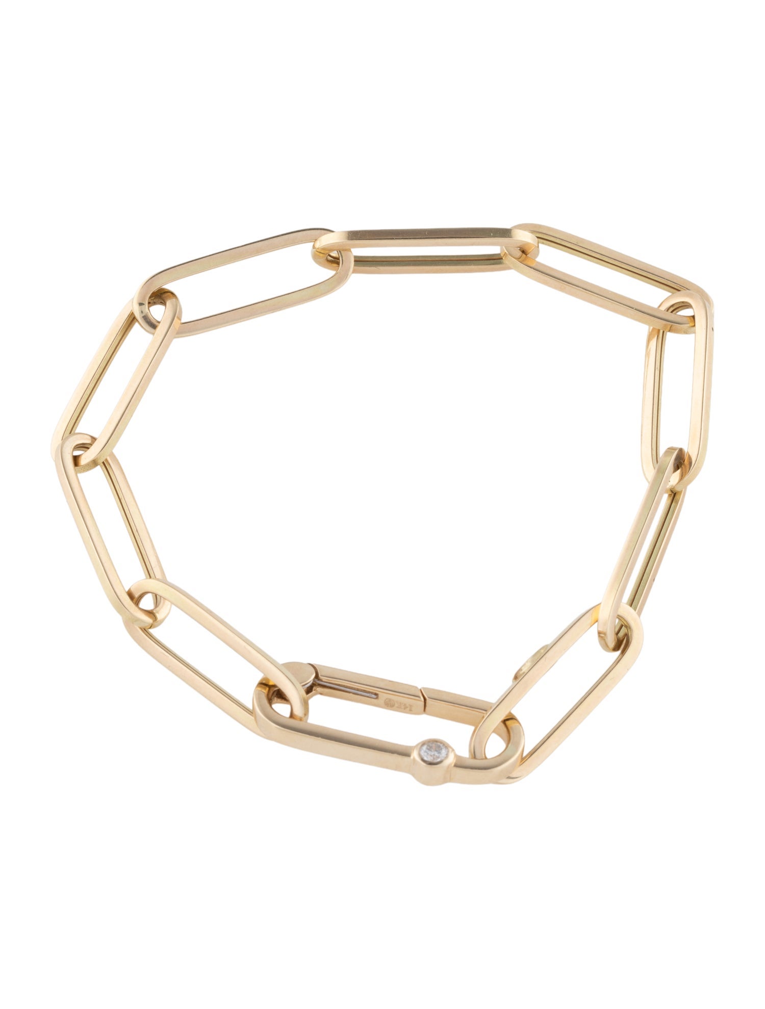 Bracelet 14K Diamond Link Bracelet