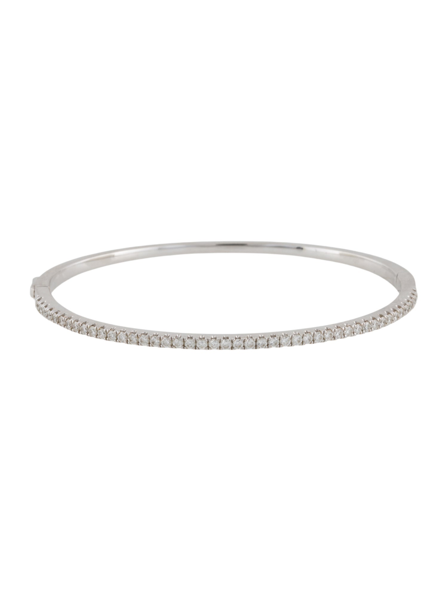 Bracelet 18K Diamond Hinged Bangle Bracelet