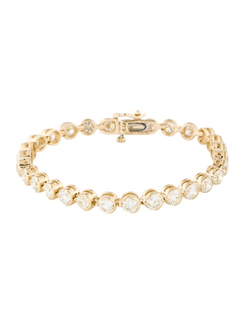 Bracelet 14K 11.36ctw Diamond Tennis Link Bracelet