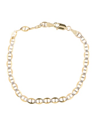 Bracelet 14K Two-Tone Anchor Link Bracelet