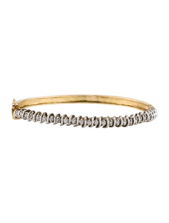 Bracelet 14K Diamond Bangle Bracelet