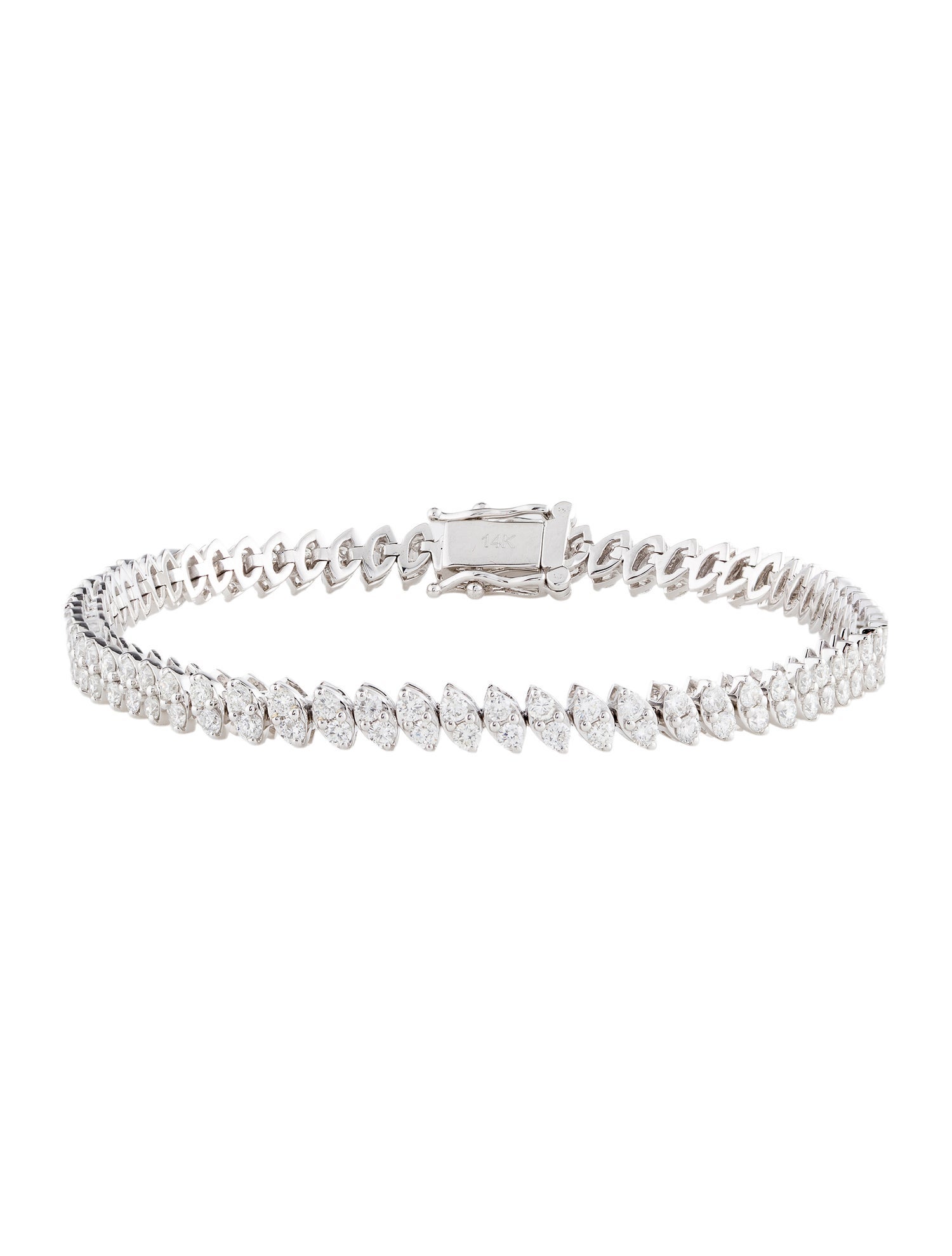 Bracelet 14K 3.40ctw Diamond Tennis