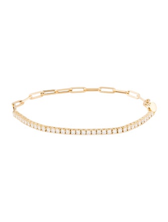 Bracelet 18K 1.08ctw Diamond Link Bracelet