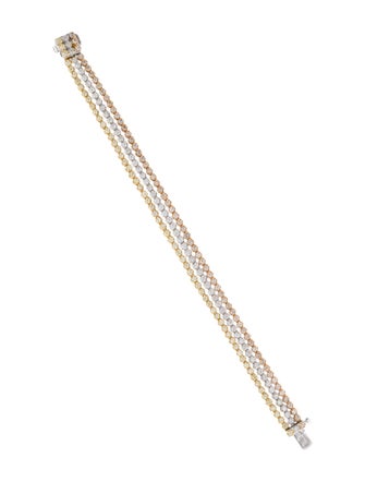 Bracelet Orianne 18K 5.35ctw Diamond Multistrand Link Bracelet