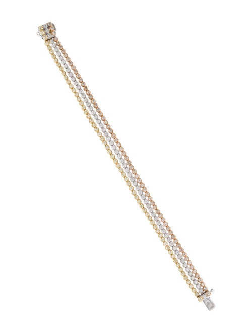 Bracelet Orianne 18K 5.35ctw Diamond Multistrand Link Bracelet