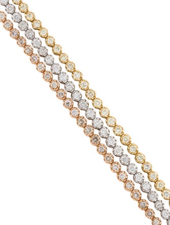 Bracelet Orianne 18K 5.35ctw Diamond Multistrand Link Bracelet