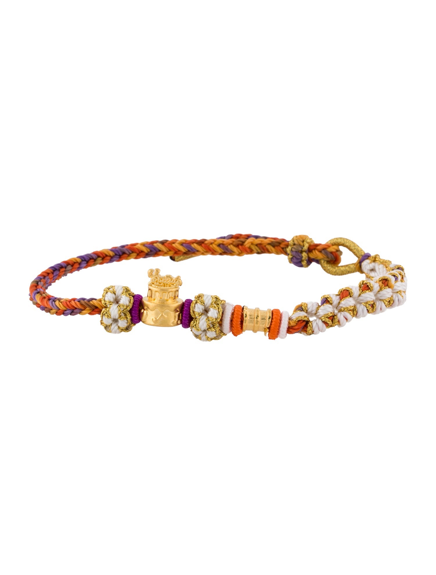 Bracelet 24K Birthday Cake Charm Adjustable Bracelet