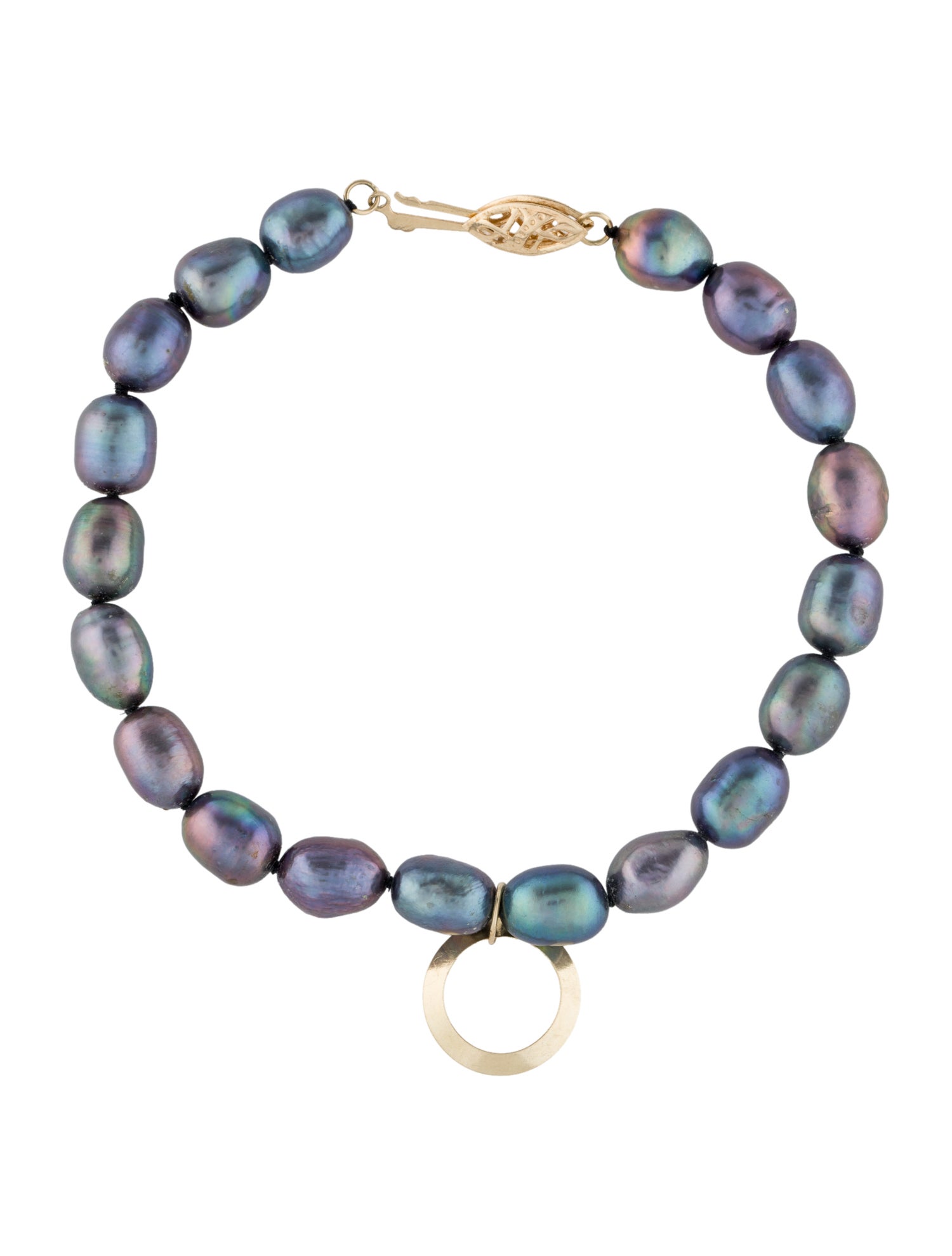 Bracelet 14K Pearl Beaded Charm