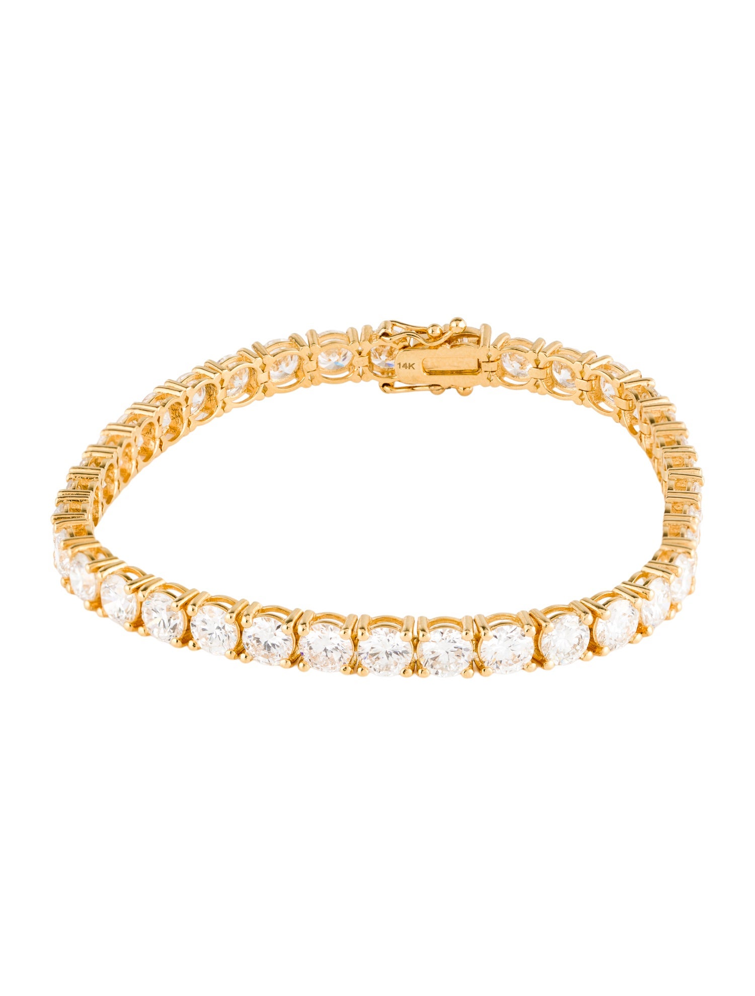 Bracelet 14K 16.56ctw Lab-Grown Diamond Tennis Bracelet