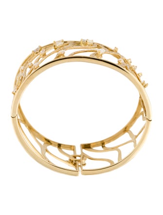 Bracelet 18K 4.18ctw Diamond Bangle Bracelet