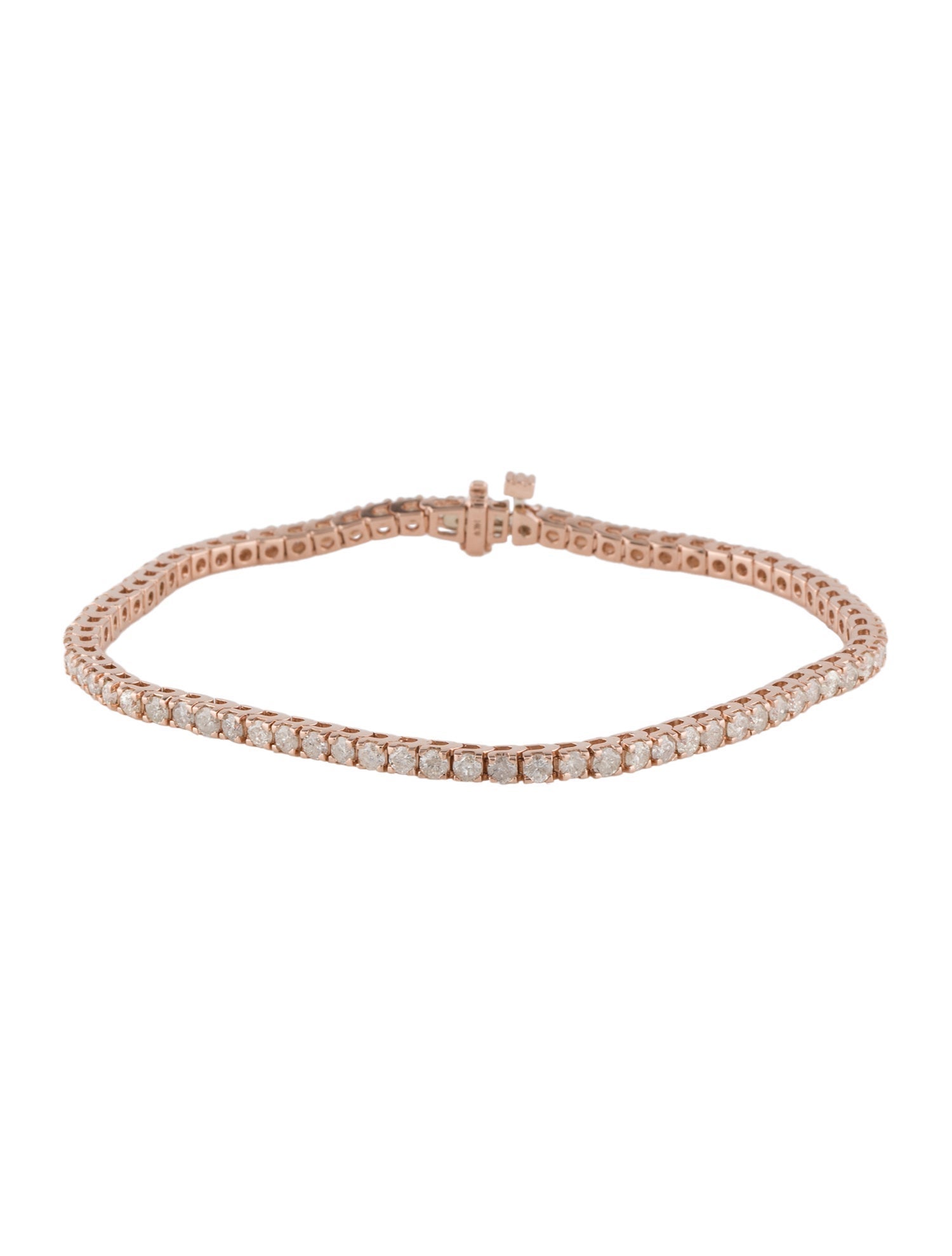 Bracelet 14K 4.50tw Diamond Tennis Link Bracelet