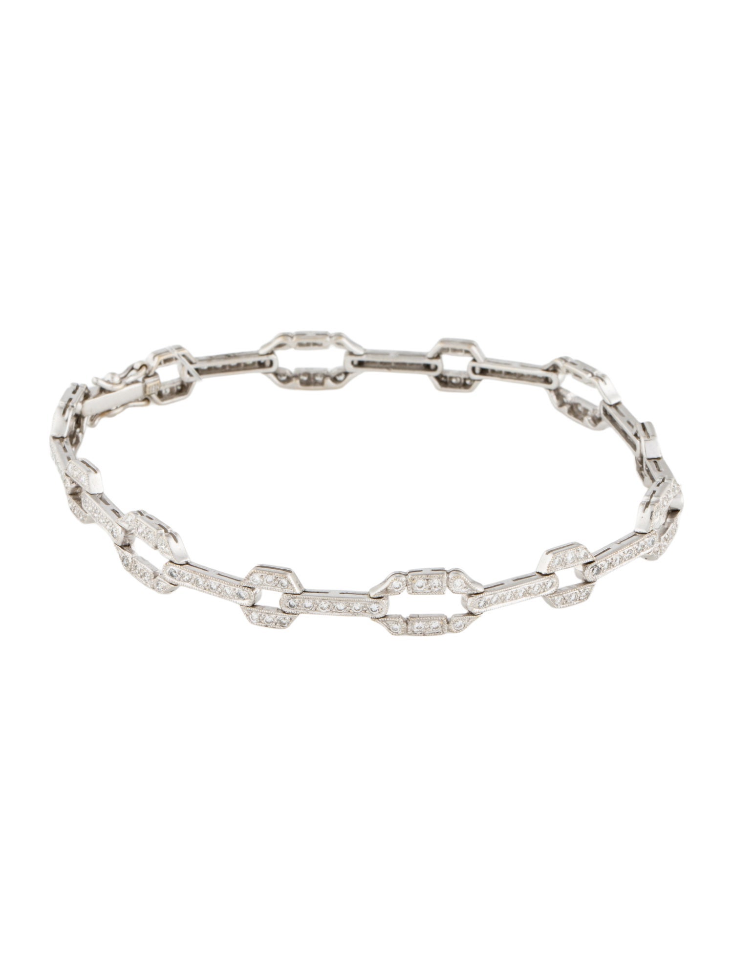 Bracelet 18K Diamond Link Bracelet