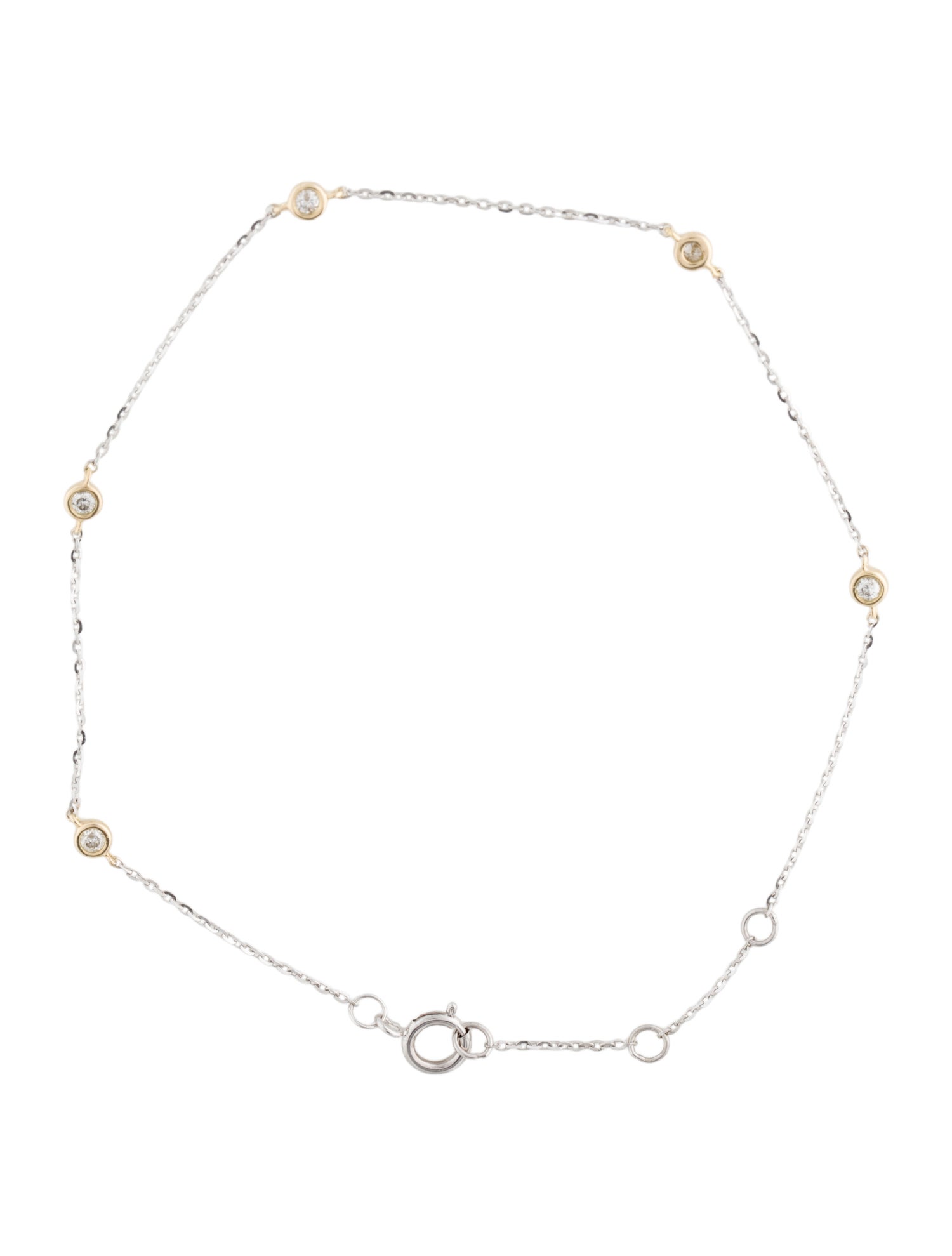 Bracelet 14K Diamond Station Bracelet